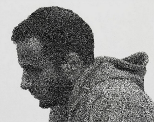 Rubber Date Stamp Painting